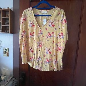 NEW Soft button up tee from Maurices